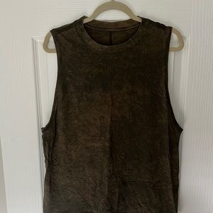 Lululemon All Yours Tank Dark Olive Tie Dye - Size 8